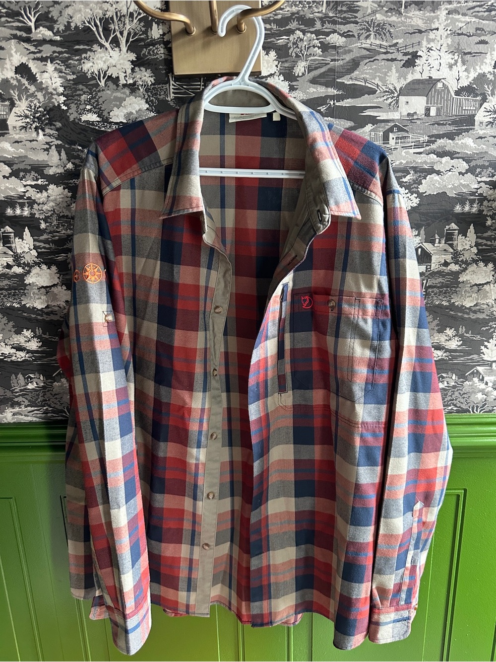 Fjällräven Fjällglim Shirt in Autumn Leaf Explorers Club Collab